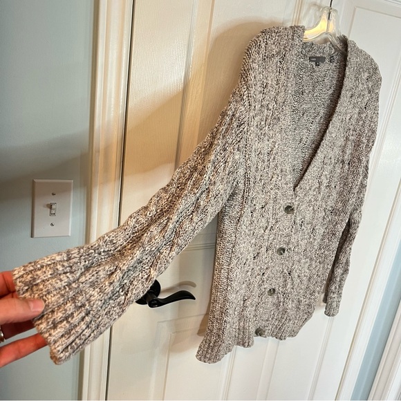 Vince Gray Cable Knit Cardigan - Picture 4 of 13